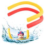 Swimming Pool Noodle for Kids and Adults - Foam Swim Noodle Float Aid - Pack of 1/2 or 3 - Strong Flexible Floatation Device 1.5m - Aerobics Water Sports Learning Aid (Multicolor, Pack of 2)