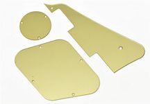 KAISH Gold Mirror LP Standard Pickguard Back Plate Switch Cavity Covers for USA Les Paul