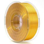 ELEGOO PLA Filament 1.75mm Silk Gold 1KG,3D Printer Filament Dimensional Accuracy +/- 0.02mm,1kg Spool(2.2lbs) 3D Printing Filament Fits for Most FDM 3D Printers