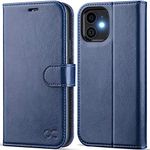 OCASE iPhone 12 Case, iPhone 12 Pro Case PU Leather iPhone 12/12 Pro 5G Wallet Flip Phone Cover with[TPU Inner Shell][RFID Blocking][Card Holder] Compatible For the 6.1 Inch iPhone 12/12 Pro-Blue