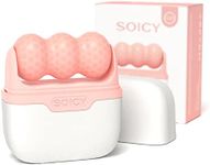 SOICY S30 2-in-1 Ice Roller Face Pink Cooling Ice Facial Eye Skin Roller with Plastic Cover, 1 Count