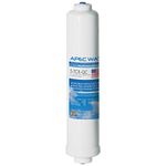 APEC 5-TCR-QC US MADE 10" Inline Carbon Filter with ¼" Quick Connect For Reverse Osmosis Water Filter System (For Standard System)