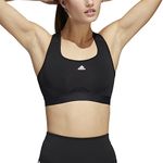 adidas Women's Training Support Good Level Bra Padded, Core Black, Medium A-C