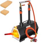 VEVOR Propane Forge Portable, Double Burner Tool and Knife Making, Large Capacity Blacksmith Farrier Forges, Mini Furnace Blacksmithing, Gas Forging Tools and Equipment, Complete Kit