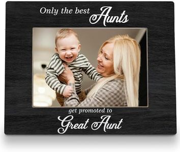 FLDAS Aunt Picture Frame, Great Aunt Gifts, Pregnancy Announcement for Aunt Picture Frame 8x10, Mothers Day Gifts for Great Aunt, Only The Best Aunts Get Promoted to Great Aunt Photo Frame 5X7