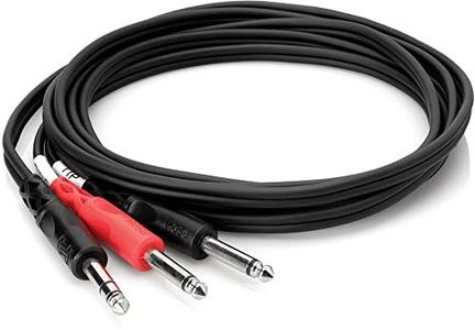 Hosa Cable STP203 TRS To Dual 1/4 Inch Insert Cable - 9.75 Foot