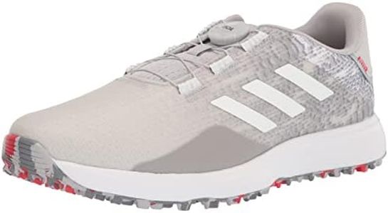 adidas Men's S2G Spikeless BOA Golf Shoes, Grey Two/Footwear White/Grey Three, 7.5