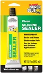 Super Glue - Silicone Sealer - Clear - (Pack of 12)