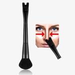 Nose Contour U-Shaped Makeup Brush - 2-in-1 Dual Ended, Precision Sculpting & Defining, Perfect for Blush, Highlight， Cheek Bones & Nose, Suitable for Beginners & Professionals