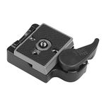 Sequpr Quick Release Plate with Clamp Compatible with Manfrotto 200PL-14 Quick Release Plate, Quick Release Plate Clamp for Camera Tripod