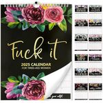 PICKONA 2025 Fu-ck It Calendar for Tired-Ass Women | Fu-ck It Wall Calendar for Tired | Sweary Calendar | Handmade Home Office Hanging Calendar, Funny Swear- Funny Monthly Calendar Gift for Women