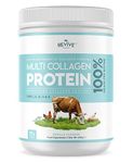 Vanilla Multi Collagen Protein Powder - 400g - Unsweetened - 5 Types of Collagen Peptides - Hydrolysed Grass Fed Bovine, Wild Caught Marine & Free-Range Chicken - Keto Approved