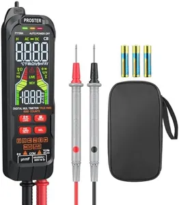 Proster Smart Digital Multimeter 6000 Counts - with Color Screen, Auto/Manual Ranging, NCV, Live Wire Detection – CAT III 600V Safety for Electricians, HVAC, Automotive