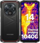 DOOGEE Fire 6 Rugged Phone with Thermal Image Camera,10400mAh,16GB+256GB Android 14 Cell Phone Unlocked,50MP AI Camera,6.56" HD+IPS Display Rugged Smartphone,IP68 Waterproof Phone,Face Unlock/OTG