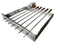 SunshineBBQs BBQ Grill Top Cypriot Rotisserie Kebab Skewers & Electric 220-240v Motor - Small