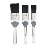 Harris Seriously Good 3 Pack Gloss Flat Brush Set, 1in, 1.5in, 2in, Angled