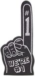 Giant Foam Finger 18 Inch- We're Number 1 Foam Hand for All Occasions - Cheerleading for Sports - Exciting Vibrant Colors use as Celebration Pom Poms- Great for Sports Events Games School Business