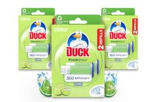 Duck Fresh Discs Toilet Cleaner Refills, Lasts Up To 630 Flushes, Fights Stains That Harbour Germs Lime, Pack Of 3 (Each Box Contains 12 Discs)