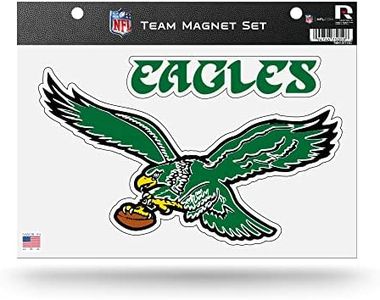 Rico Industries NFL Philadelphia Eagles Team Magnet Set 8.5" x 11" - Home Décor - Regrigerator, Office, Kitchen