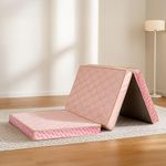 Kurlon Aaram 4 Inch Foldable Mattress | Single Size | Full Body Support | Quilting Foam | Soft & Cushioned Surface | Eco-Friendly | Motion Isolation | Relaxing Sleep | 72X36X4 | 3 Yrs Warranty