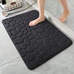 YIHOUSE Memory Foam Bath Mat Cobble