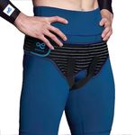 gagaiuco Hernia Belt for Men and Women Flexible Adjustable Inguinal Groin Hernia Belt Support Truss Pain Relief Recovery Strap with 2 Removable Compression Pads Comfortable Material (M)