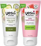 Yes To Watermelon & Avocado Hand Cream Variety Pack, Moisturizing & Fast-Absorbing, Combats Signs Of Aging, Keeps Hands Soft And Smooth With Antioxidants, Natural, Vegan & Cruelty Free, 3 Oz, 2-Pack