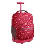 J World New York Sunrise Rolling Backpack Backpack, FOX