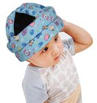 Baby Toddler Protective Cap, Adjustable Size Baby Learn to Walk Or Run Soft Safety Helmet, Infant Anti-Fall Anti-Collision Head Protection Hats, for Children from 6 Months~6 Years Old (Blue Candy)