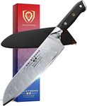 DALSTRONG Santoku Knife - 7" (18 cm) - Shogun Series - AUS-10V Japanese Steel 67 Layers - Vacuum Treated - Sheath Included