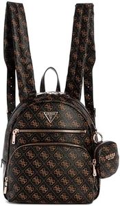 GUESS Power Play Tech Backpack M Brown Logo