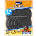 KEEPOW 6.7 Inch Compost Bin Filter Replacement for Kitchen Compost Bin Countertop, 10-Pack Charcoal Filters for Compost Bucket, Activated Carbon Filter for Compost Pail Counter Refill Sets, 10001F