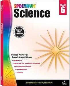 Spectrum 6th Grade Science Workbook, Ages 11 to 12, Grade 6 Science Workbooks, Natural, Earth, and Life Science, Science Book With Research Activities - 176 Pages