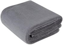 Amazon Basics Microfiber Car Drying Towel, 36"L x 25"W, Gray
