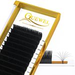 Easy Fan Lashes 0.07D Curl Mix 8-15mm QUEWEL Easy Fan Russian Lashes 2D-20D Volume Lash-Extensions Self Fanning Eyelash Extensions Easy-Fan Volume-Lashes Automatic Blooming (0.07D Mix 8-15)