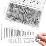 acdokuk 200Pcs Springs Assorted Set, 20 Kinds Metal Coil Springs with Small Compression and Extension Springs Set Box of Assorted Springs Assortment Kit, for Machine DIY or Home Repairs