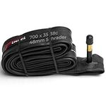 Fincci 700 x 32c 35c 38c 48mm Schrader Valve Inner Tube for Cycle Race Road Hybrid Touring Bicycle Bike