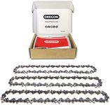 Oregon Chainsaw Chains, 3-Pack 3/8" Low Profile Pitch, 050" (1.3 mm) Gauge VXL Semi Chisel Replacement Chainsaw Chain for 16-Inch Bar, 55 Drive Links fits Stihl, Craftsman, McCulloch & Poulan (T55X3)