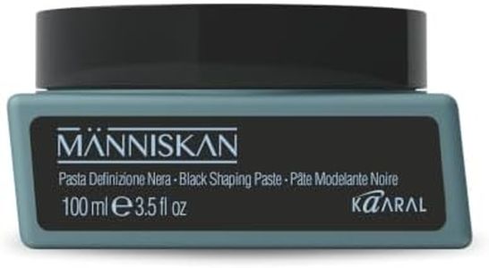 Kaaral Människan Black Shaping Paste – High Hold Matte Hair & Texturizing Styling Paste with Black Carbon and UV Protection – Flexible Grooming Product for Soft, Natural Finish – 3.5 fl oz (100 ml)