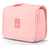 Handcuffs Toiletry Kit Bag | Makeup | Pouch | Travel | Cosmetic | Storage | Organizer | Hanging | Grooming | Professional | Make Up | Artist | Case (Light Pink)