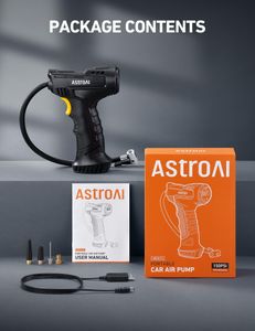 AstroAI Cordless Tyre Inflator – 150PSI Portable Air Compressor