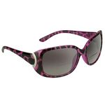 proSPORT Women Bifocal Sunglasses +1.50 Cheetah Pink Frame Gradient Smoke Lens