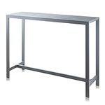 Alfresia Garden Bar Table – Aluminium High Table, Sleek Grey Cocktail Bar Table, Outdoor Drinks or BBQ Bar, Durable Weather Resistant Material, Durable, For Garden and Patio