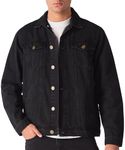Jean Jacket For Men - Classic Trucker Style Slim Fit Casual Outerwear Button Down Cowboy Cut - Men's Denim Jacket