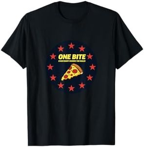 One Bite Pizza Reviews Funny Meme Pizzeria Tasting T-Shirt