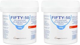 2 x Liquid Paraffin 50% in White Soft Paraffin 500g