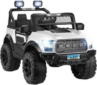 SKYA STAR Pobo Battery Operated Jeep for Kids Ride On Toy Kids Car with Bluetooth Music & Light | Electric Baby Car Jeep | Perfect for Boys & Girls Drive [2 to 7 Years, White]
