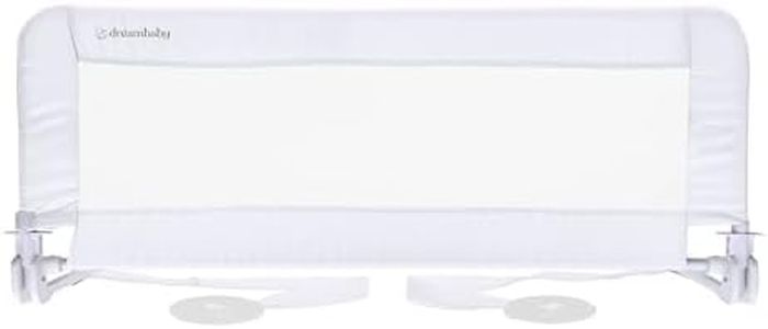 Dreambaby Phoenix Toddler Bed Rail - Foldable & Portable Bed Safety Barrier - Suitable for Flat Bed Bases Up to King Size Mattress - Measures 110cm Wide x 45.5cm Tall - White - Model F719