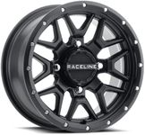 Raceline Wheels A94B KRANK UTV/ATV Wheel Black 15x7" 4x137", 10 mm offset/(4.39"B/S)