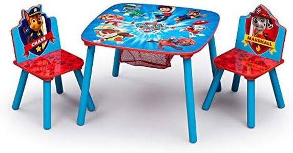 Delta Children Table and Chair Set with Storage, Nick Jr. PAW Patrol 3 Count (Pack of 1)